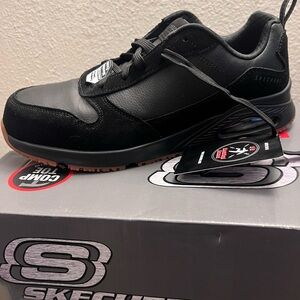 Composite toe Skechers work shoe